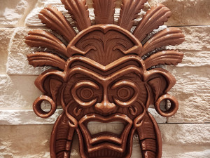 Tribal wall mask decoration Modello di stampa 3D