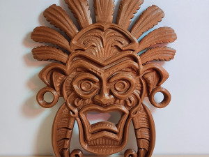 Tribal wall mask decoration Modèles 3D en vedette