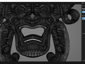 Tribal wall mask decoration Modèles 3D en vedette