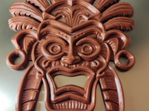 Tribal wall mask decoration Modèles 3D en vedette