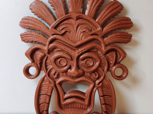 Tribal wall mask decoration Modèles 3D en vedette