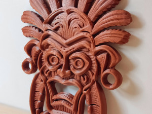 Tribal wall mask decoration Modèles 3D en vedette