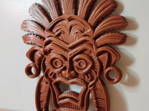 Tribal wall mask decoration Modèles 3D en vedette