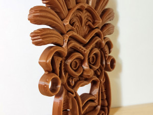 Tribal wall mask decoration Modèles 3D en vedette