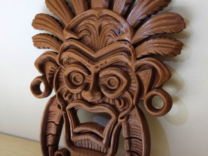 Tribal wall mask decoration Modèles 3D en vedette