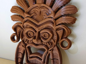 Tribal wall mask decoration Modèles 3D en vedette