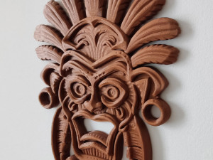 Tribal wall mask decoration Modèles 3D en vedette