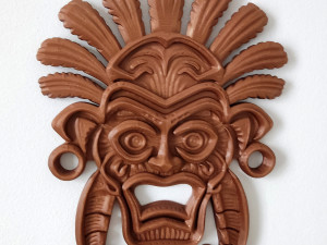 Tribal wall mask decoration Modèles 3D en vedette