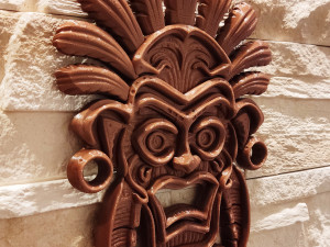 Tribal wall mask decoration Modèles 3D en vedette