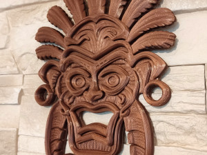 Tribal wall mask decoration Modèles 3D en vedette