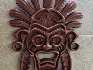 Tribal wall mask decoration Modèles 3D en vedette