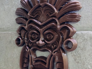 Tribal wall mask decoration Modèles 3D en vedette