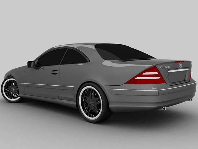 mercedes cl 500 3D Model .c4d .max .obj .3ds .fbx .stl .blend