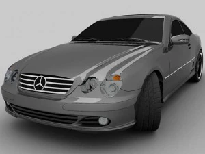 mercedes cl 500 3D Model