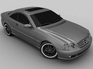 mercedes cl 500 3D Model