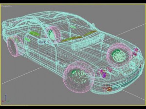 mercedes cl 500 Modèle 3D