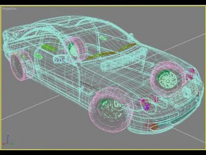 mercedes cl 500 3D Model