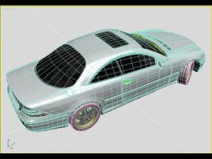 mercedes cl 500 3D Model