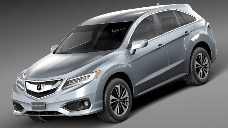 Acura RDX 2016 3D Model .c4d .max .obj .3ds .fbx .stl .blend