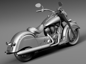 Indian Chief Dark Horse 2016 3D Model