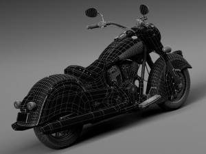Indian Chief Dark Horse 2016 3D Model