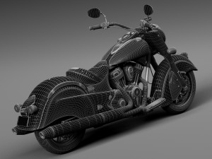 Indian Chief Dark Horse 2016 3D Model