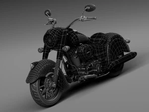 Indian Chief Dark Horse 2016 3D Model