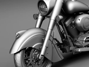 Indian Chief Dark Horse 2016 3D Model