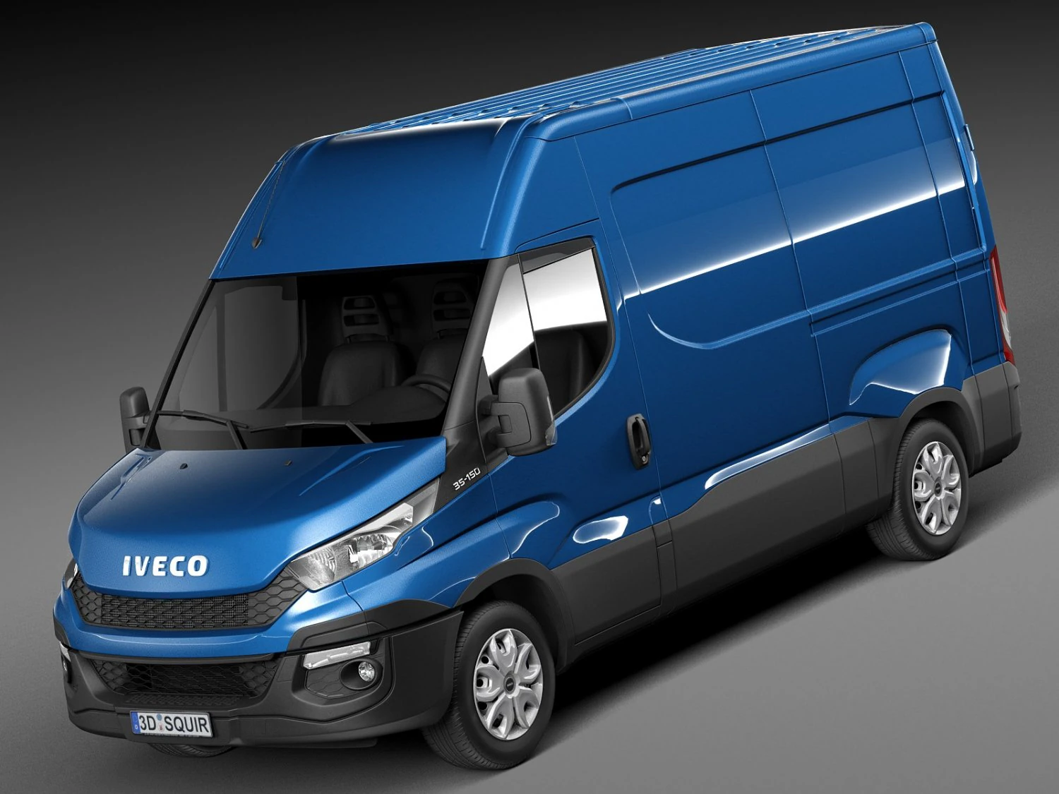 Iveco Daily 2015 3D Model .c4d .max .obj .3ds .fbx .stl .blend