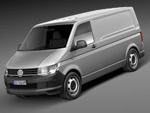 Volkswagen Transporter Kastenwagen T6 2016 3D Modell
