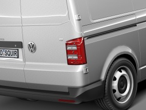 Volkswagen Transporter Panel Van T6 2016 3D-Modell