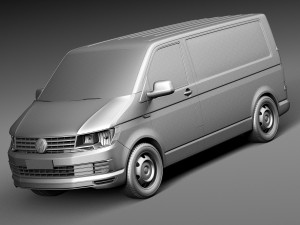Volkswagen Transporter Panel Van T6 2016 3D-Modell
