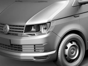 Volkswagen Transporter Panel Van T6 2016 3D Model