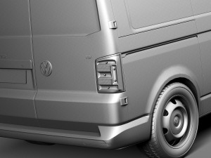 Volkswagen Transporter Panel Van T6 2016 3D-Modell