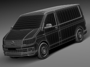 Volkswagen Transporter Panel Van T6 2016 3D-Modell