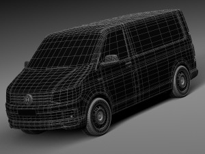 Volkswagen Transporter Panel Van T6 2016 3D-Modell