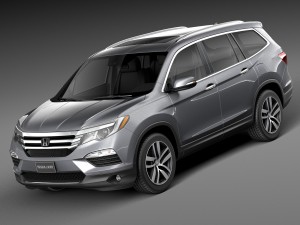 Honda Pilot 2016 3D 模型
