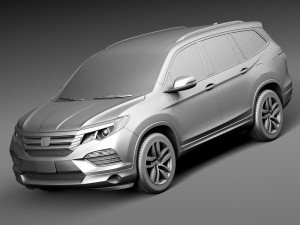 Honda Pilot 2016 3D Модель