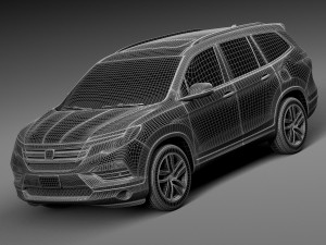 Honda Pilot 2016 3D Модель