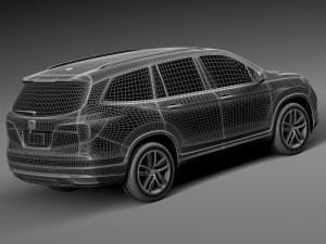 Honda Pilot 2016 3D Модель