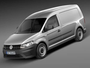 Volkswagen Caddy Maxi Fourgon 2016 Modèle 3D