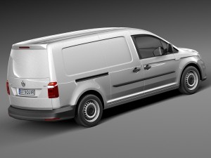 Volkswagen Caddy Maxi Van 2016 3D मॉडल