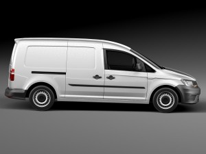 Volkswagen Caddy Maxi Van 2016 3D मॉडल