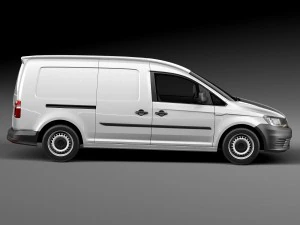 Volkswagen Caddy Maxi Van 2016 3D Model
