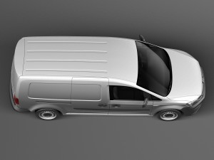 Volkswagen Caddy Maxi Van 2016 3D मॉडल
