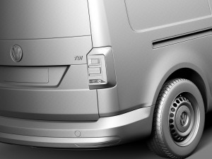 Volkswagen Caddy Maxi Van 2016 3D मॉडल