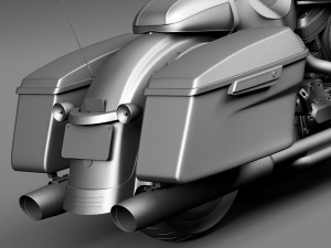 Harley-Davidson Road Glide 2015 Model 3D