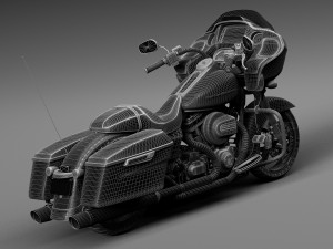 Harley-Davidson Road Glide 2015 Model 3D