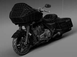 Harley-Davidson Road Glide 2015 3D Model