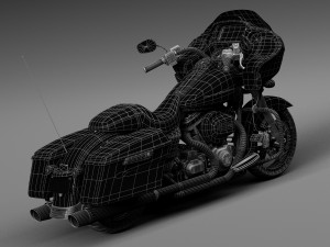 Harley-Davidson Road Glide 2015 Model 3D